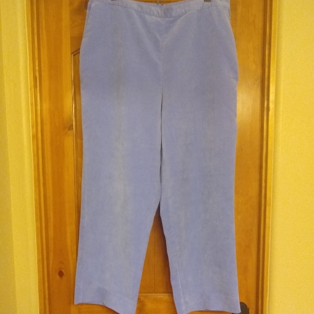 Alfred Dunner baby blue corduroy pants